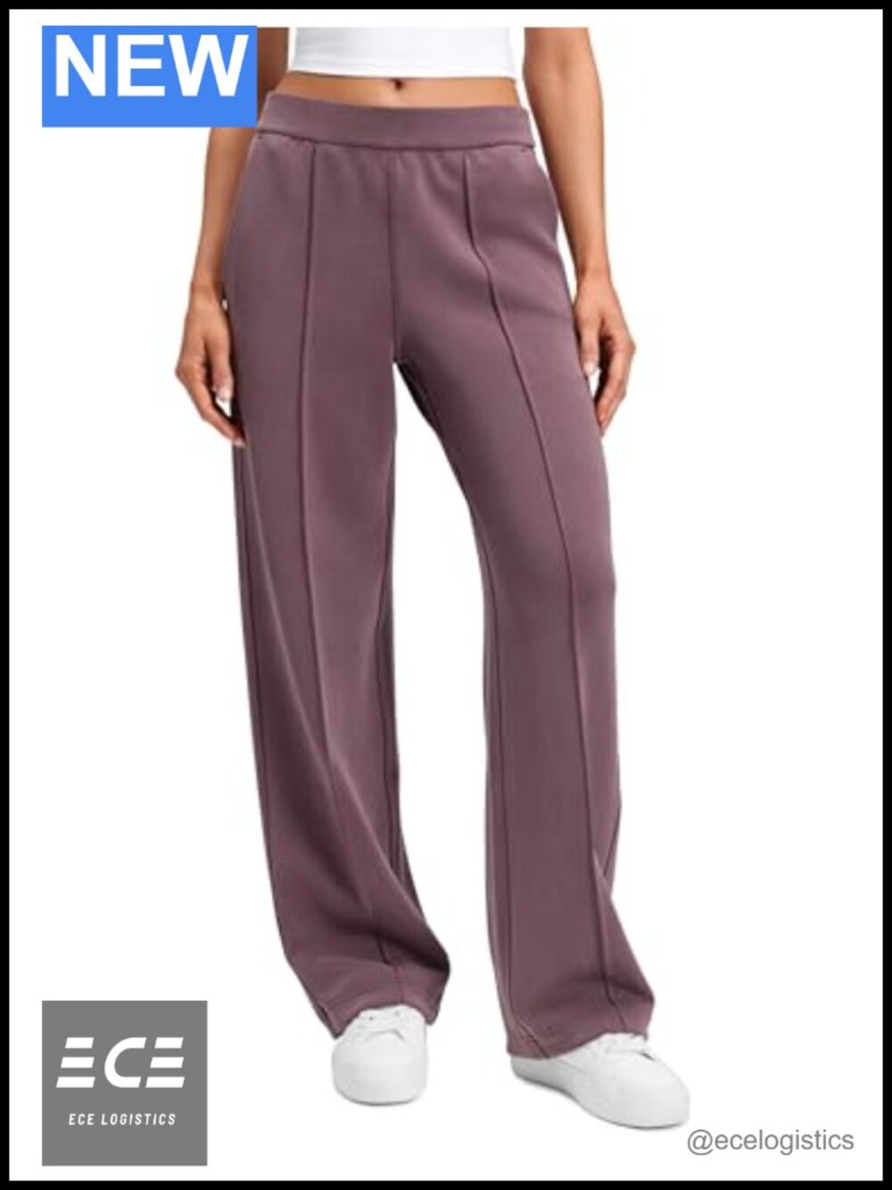 CRZ YOGA SoftAura Pintuck Sweatpants 30" Mid Rise Relaxed Fit Women